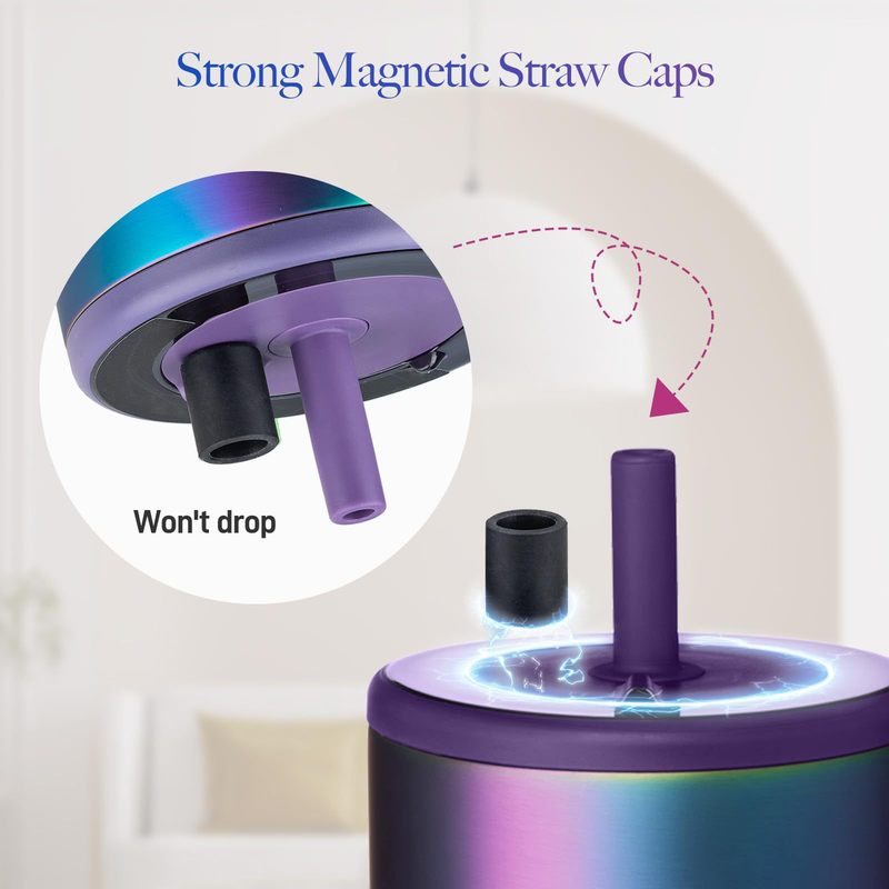 Magnetic Straw Caps磁気ストローキャップはBr ü Mate All Era/Resaカップに適合している|undefined