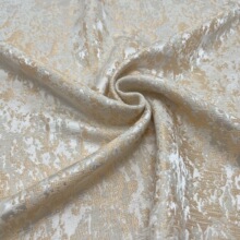 秋冬加厚缎面提花面料 梭织涤棉混纺提花 国风民族风服装外套布料