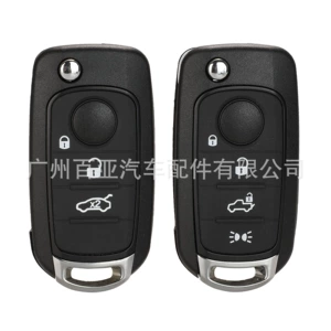 Fiat 3/4 düyməli Egea 500 500x qatlanan pult avtomobil açar qabığı