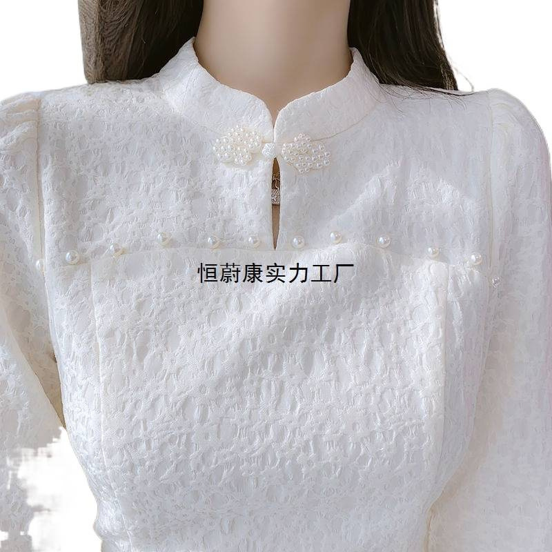 小香风改良旗袍连衣裙子女装秋装2025年新款感别致小个子秋冬|undefined