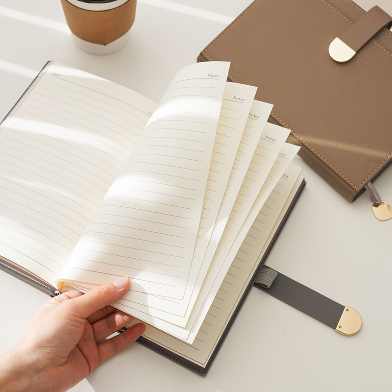 새로운 A5 심플 노트북 고가 책 심플 소프트 가죽책 비즈니스 오피스 노트패드 두꺼워진 대학원 입학 시험
