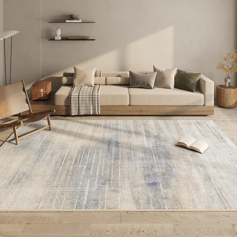 Alfombra doméstica de lujo ligera de dibujos animados resistente a la suciedad fácil de cuidar alfombra de cama resistente a la suciedad alfombra de lana de cristal antideslizante puede ser un agente