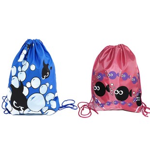 Children's Swimming Backpack Drawstring Beach Storage Bag Large Capacity Foldable Waterproof Men's and Women's Swimming Equipment Casual Bag