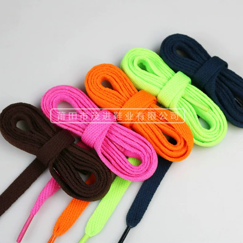 Эластичные шнурки, плоские спортивные шнурки 10 мм, multi-color, варианты 115 см