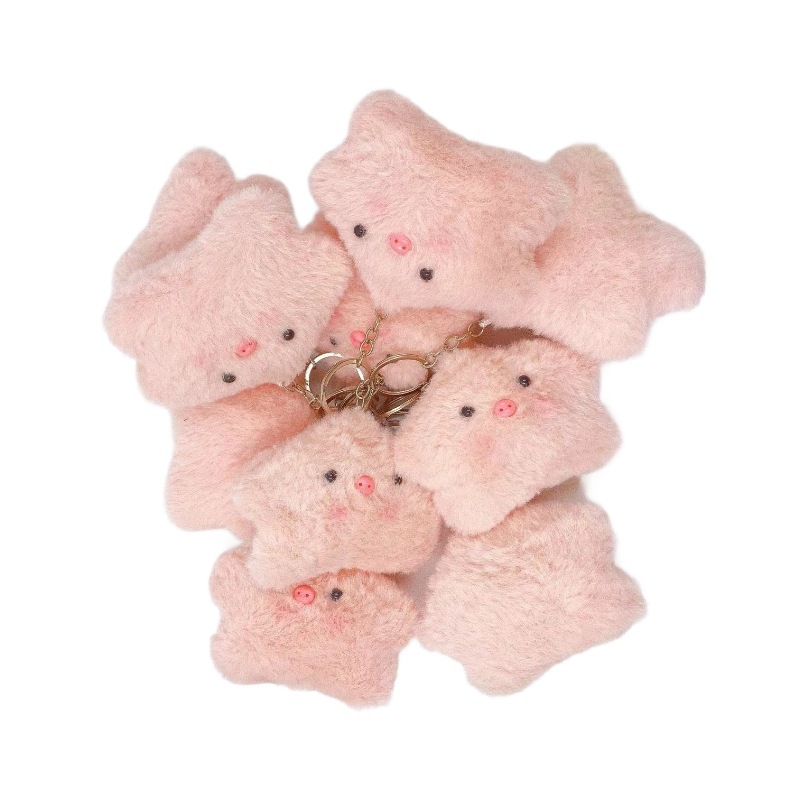 Accesorios de muñecas de peluche de dibujos animados colgantes llaveros juguetes chirriantes muñecas de peluche joyas lindas mochilas regalos