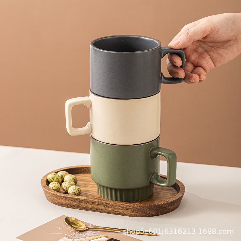 Relieve mate tazas de cerámica impresión de regalos logotipo personalizado tazas de agua de vacaciones tazas de marca