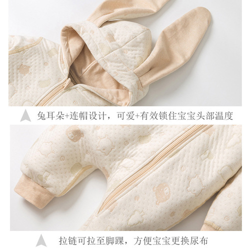 Children's clothing new infant air layer crawling clothing newborn outing clothing male and female baby long-sleeved one-piece jumpsuit