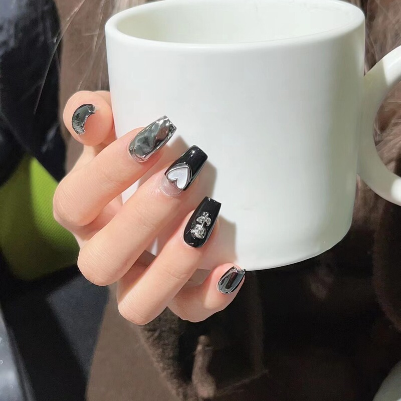 【】Sweet and Cool Handmade Wearable Nails for Street Vendor Wholesale, Nail Stickers, Fake Nails, Nail Art, Brightening Effect, Cute, with Adhesive Backing 【】Sweet and Cool Handmade Wearable Nails for Street Vendor Wholesale, Nail Stickers, Fake Nails, Nail Art, Brightening Effect, Cute, with Adhesive Backing