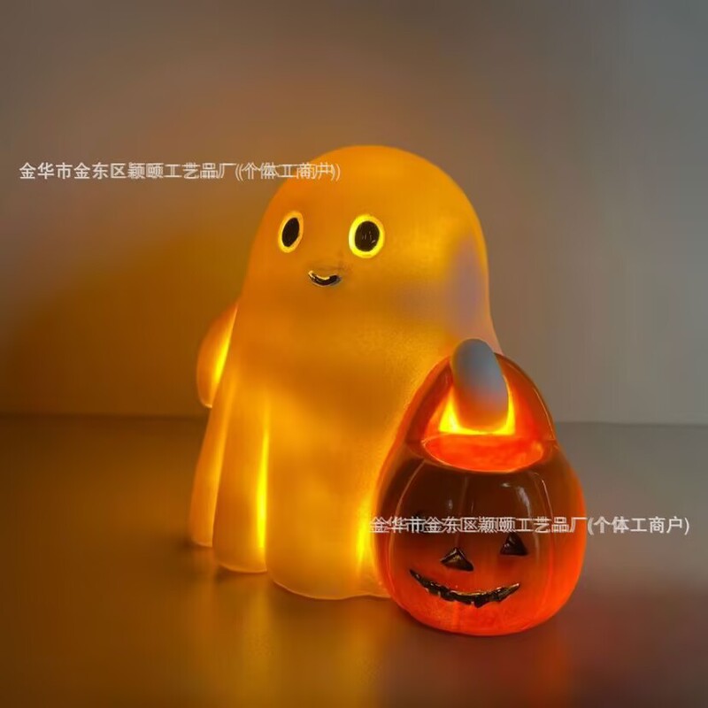 国境を越えた人気のかわいいゴースト像ハロウィンクリエイティブゴーストオーナメントホームガーデンデコレーション|undefined