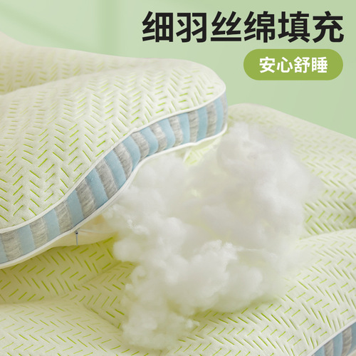 SPA Cervical Pillow Knitted Cotton A-Grade Pillow Core Breathable Adult Single Household College Student Pillow Core