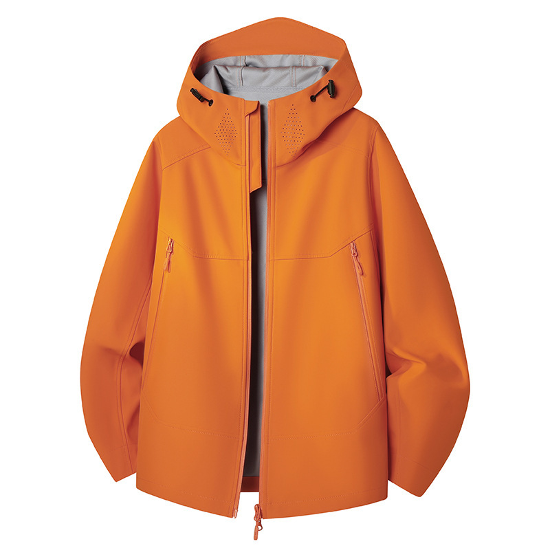 New Outdoor Hooded Jacket for Men and Women, Lightweight Softshell Jacket, Spring and Autumn Windproof and Waterproof Casual Jacket New Outdoor Hooded Jacket for Men and Women, Lightweight Softshell Jacket, Spring and Autumn Windproof and Waterproof Casual Jacket