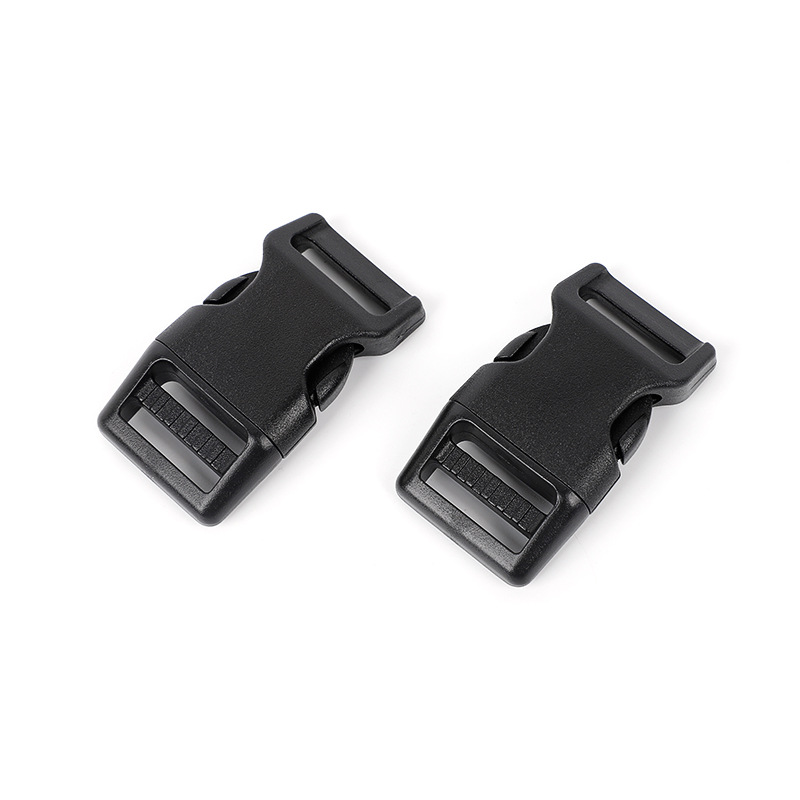 En stock perro cuerda cinta doble ajustable hebilla accesorios PET pecho Correa gris fuerte tensión POM hebilla de plástico