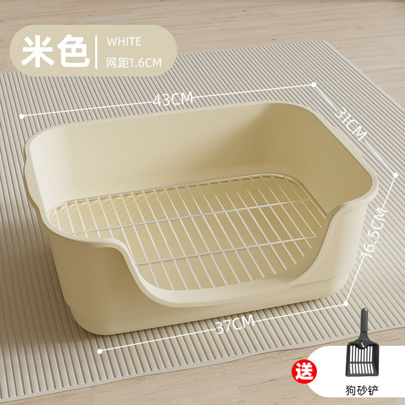 狗厕所浴缸不锈钢狗厕所狗防踩屎狗砂盆便盆宠物用品狗跨境热销|undefined