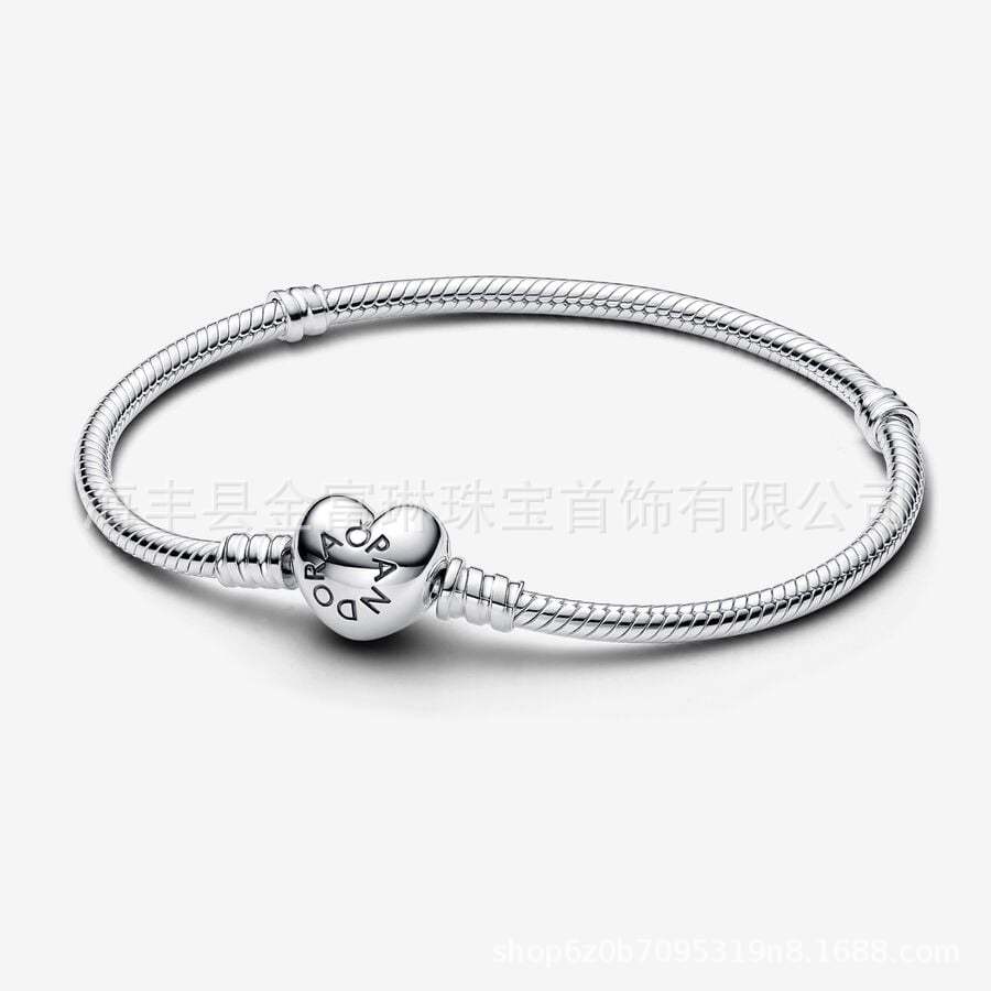 Pandora pulsera fuente fábrica venta al por mayor de alta versión amor clásico Venta caliente DIY serpiente hueso pulsera