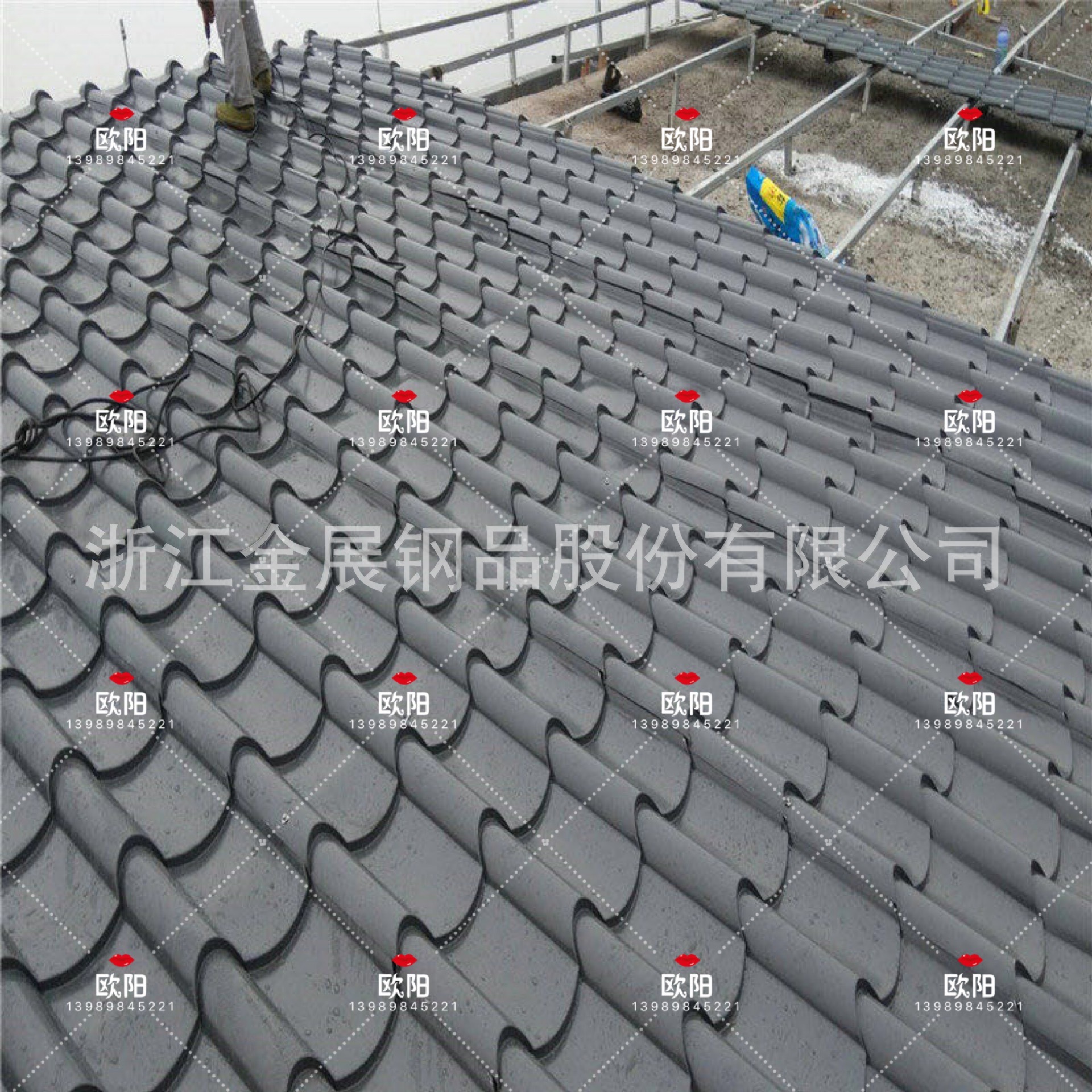 临汾城市街道改造铝筒瓦 屋面铝镁锰仿古瓦765型755型