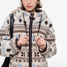 【北境颂歌】VEGA 费尔岛棉服女2025冬季慵懒风仿羊羔毛棉衣