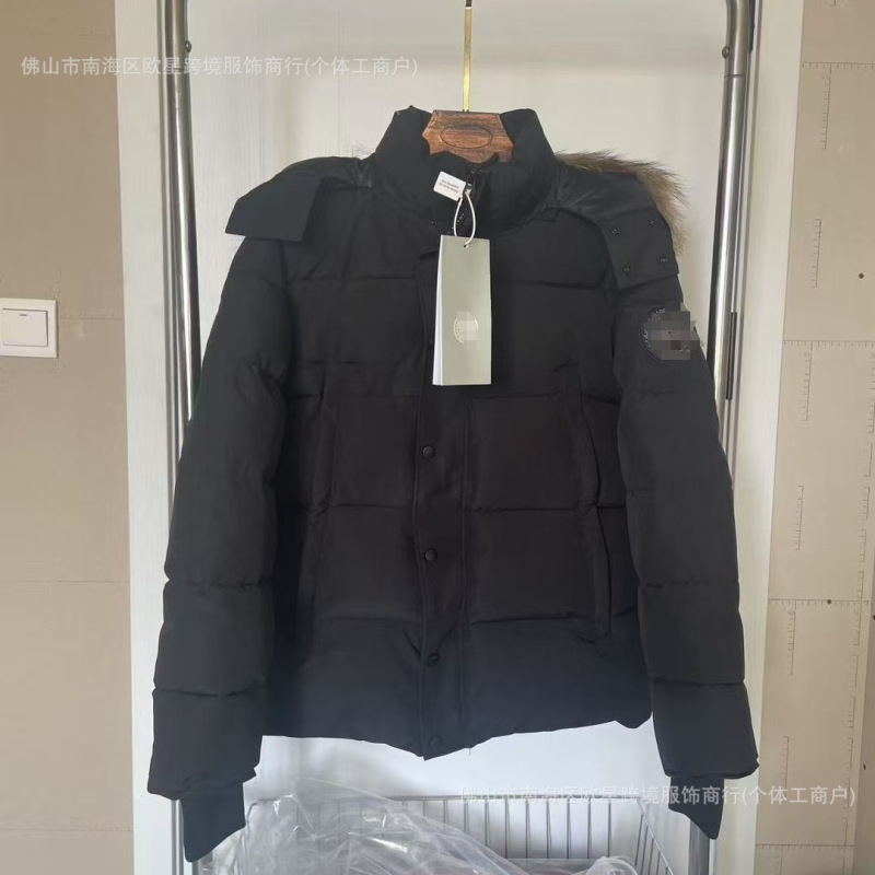 New Foreign Trade Model Authentic Canada Goose down Cotton Jacket, 29 Styles, Men's Parka with Wolf Fur Collar, Warm and Cold-Resistant Jacket