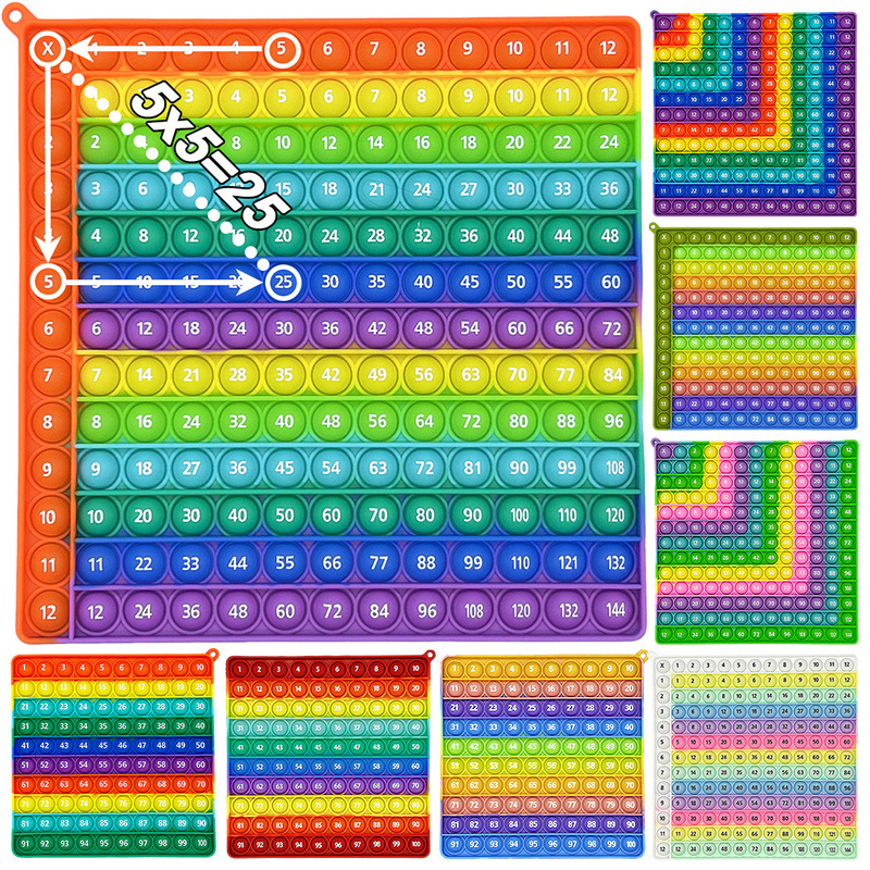 Multiplication Pop Math Multiplication Addition Bubble Pressing Educational Science and Education Toys Rodent-killing Pioneer