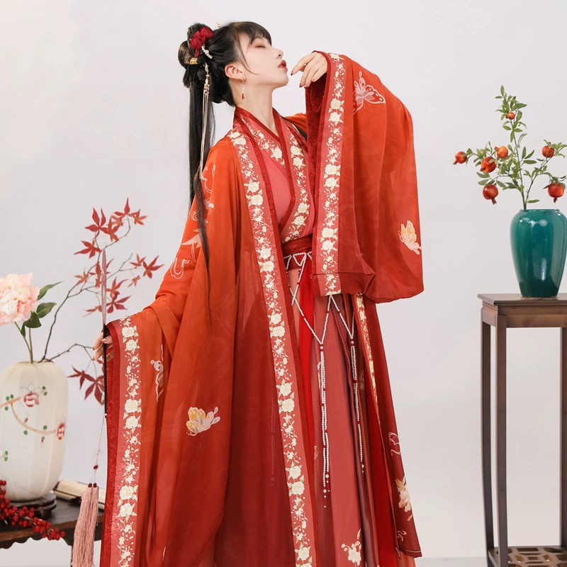 Genuine Hanfu, summer set, 3 piece set