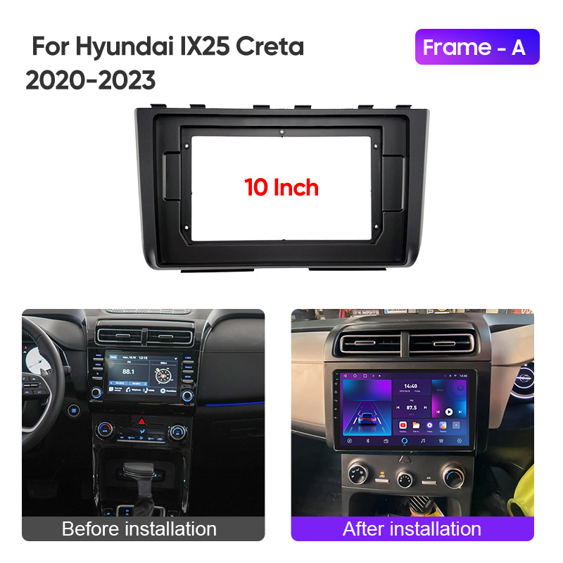Cross-Border Car Dvd Suitable for Hyundai Hyundai/Ix25/Creta 10inch Neutral Machine Navigation Frame