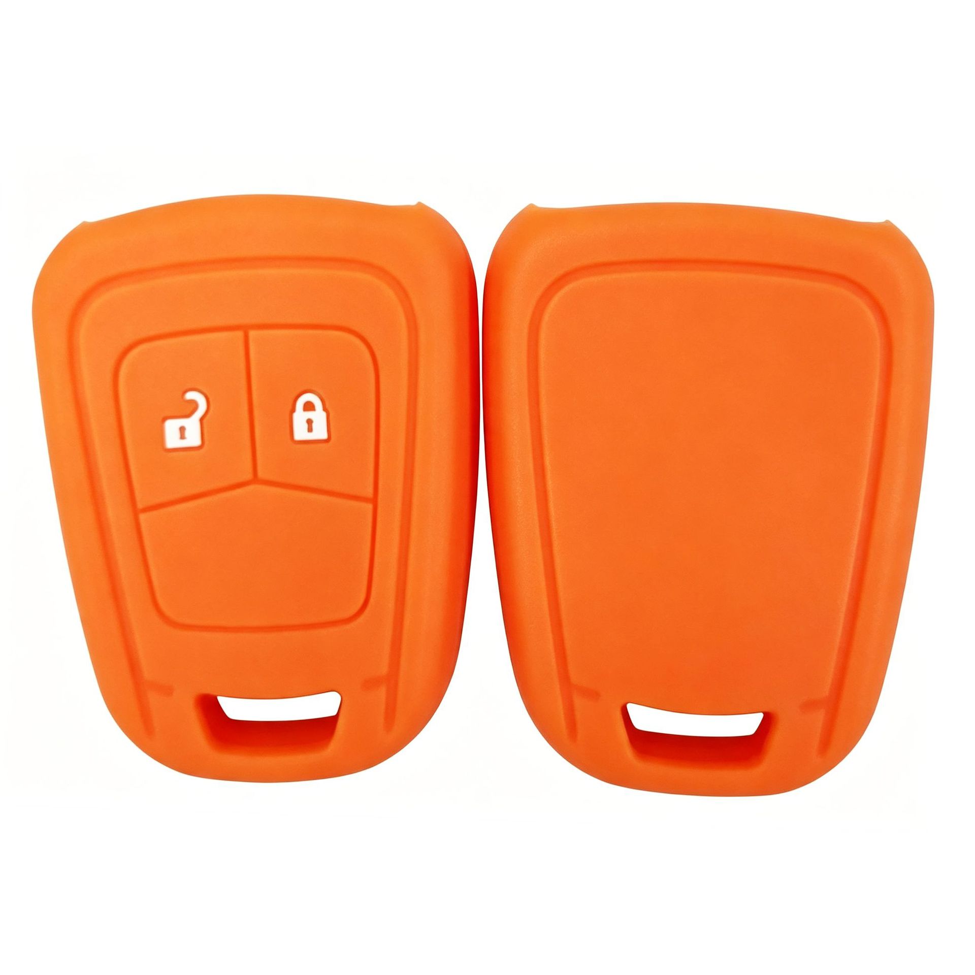 Suitable for Opel Aveo and Chevrolet Cruze, silicone key case for flat-key car remote control, protective cover with buckle