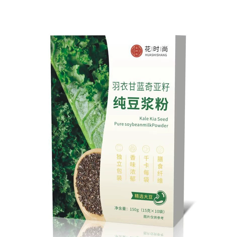 Популярный цветочный модный порошок чистого соевого молока с семенами кале и чиа, твердый напиток, прямые продажи с фабрики Douyin Kuaishou Pinduoduo