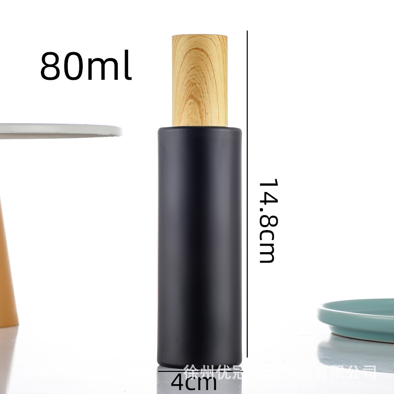 Frasco Pulverizador de Vidrio con Tapa Grano de Madera Reutilizable, Portátil para Cosméticos image 18