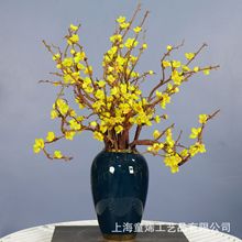 仿真腊梅桃花手卷腊梅花家居装束落地插花婚庆摄影场景布置腊梅树
