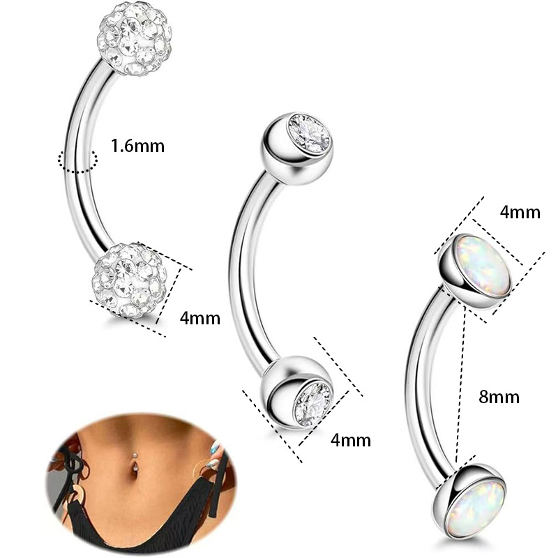 Pointed titanium steel lip stud product view