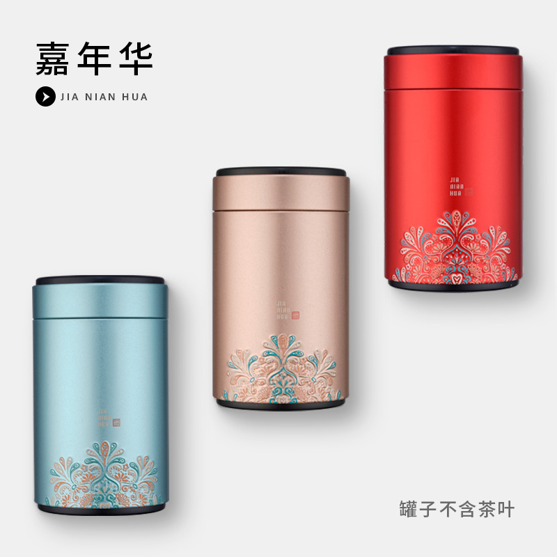 高档中式密封茶叶罐马口铁空罐通用茶叶包装罐信阳毛尖龙井