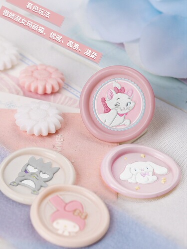 New product in June, laser mini fire paint seal, mini copper head, cartoon handbook, brass engraving seal head, wholesale