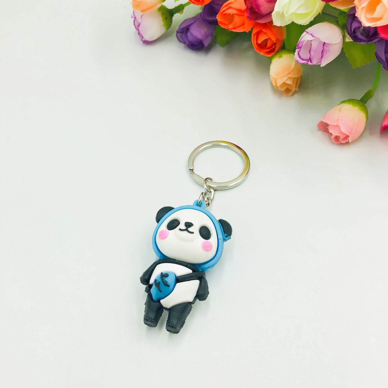 Panda de frutas Azul