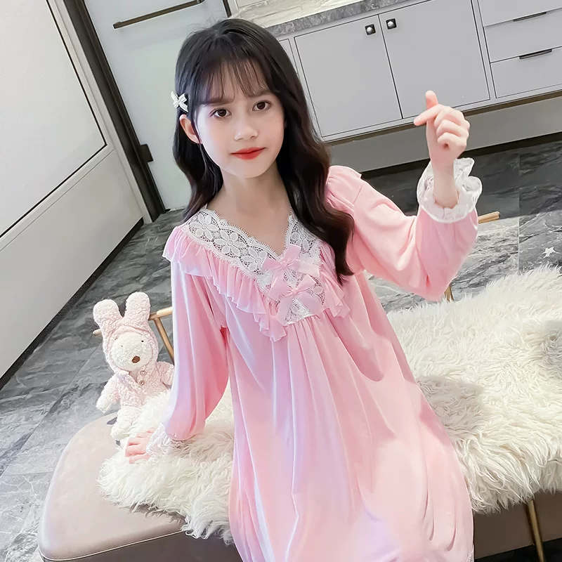 Children's summer thin pijama, silk long-sleeve