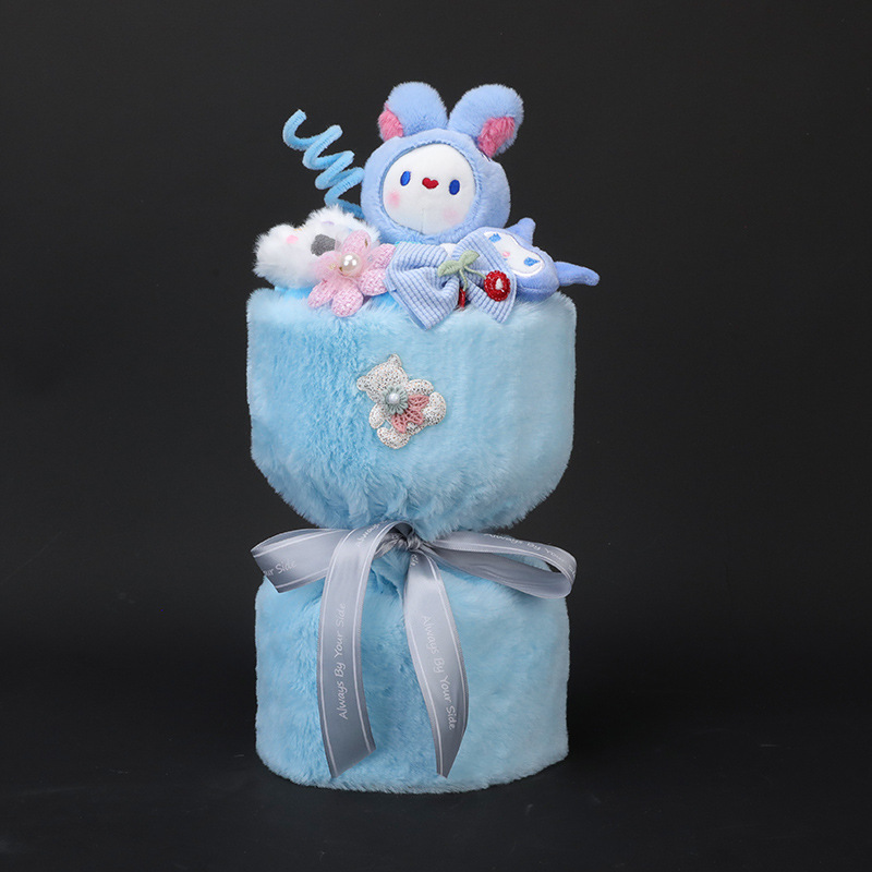 (procesamiento de liquidación) productos terminados 1 de junio día de los niños muñeca ramo de flores regalo para jardín de infantes muñeca ramo de flores para niños