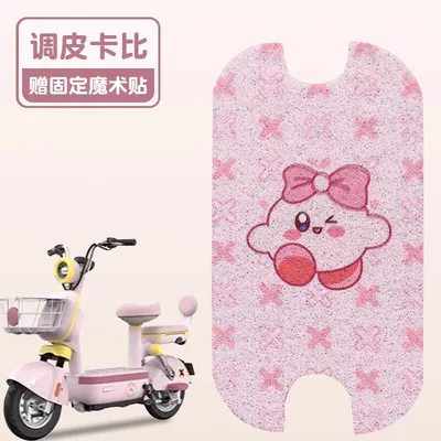 Pro Foot Mats, Electric Scooter – Electric vehicle foot mat - naughty-pickup-truck-silk-circle-material-waterproof-and-dustproof