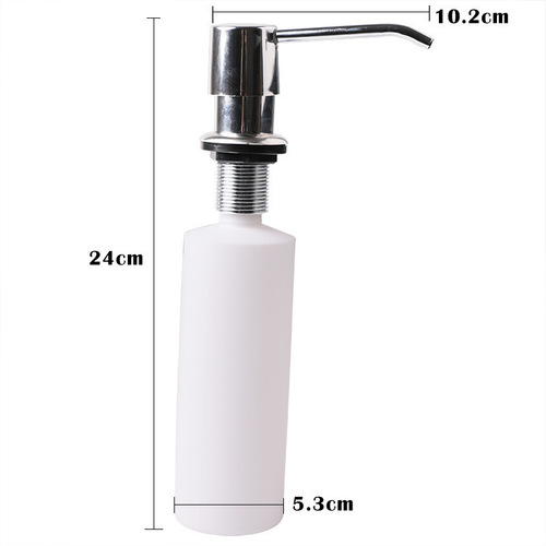 Cross-border kitchen stainless steel sink soap dispenser bathroom washing liquid hand soap dispenser hotel hand soap machine soap dispenser