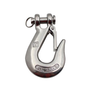 Stainless steel 304 Claw hook fork hook chain cargo hook opening anti-off lifting hook