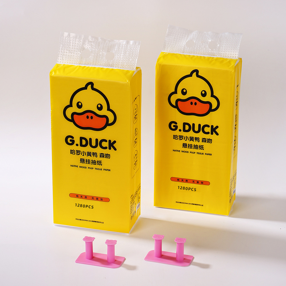 Genuine Authorized Yellow Duck Paper Towel Hanging Paper Towel Large Pack Paper Hanging Paper Hanging Type