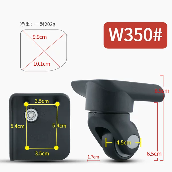 Trolley Case Luggage Accessories Replacement Spinner Wear Resistant Caster Cloth Case Travel Leather Bag Pulley Dropshipping