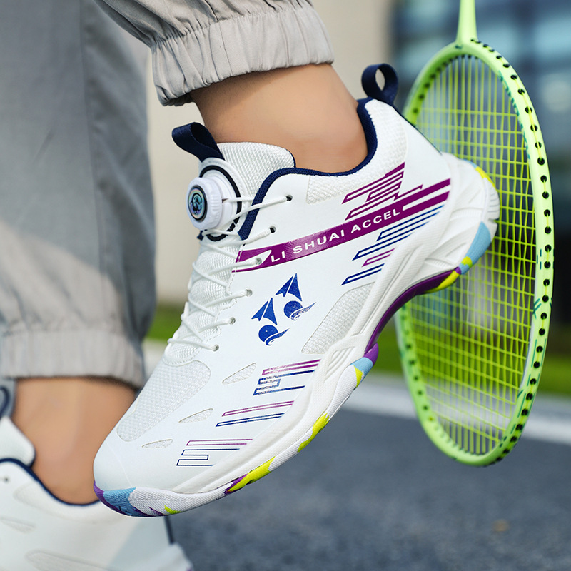 Fuente transfronteriza zapatos deportivos de bádminton zapatos de entrenamiento de tenis de mesa transpirables zapatos de tenis cómodos ligeros al por mayor