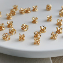 14K����ɫ5*6mm�p���U�ջ��и�������ֹ�diy�Ʒ�����л�ñ