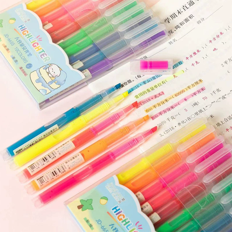 Capacious fluorescence high quality multicoloured coloured pencils for students