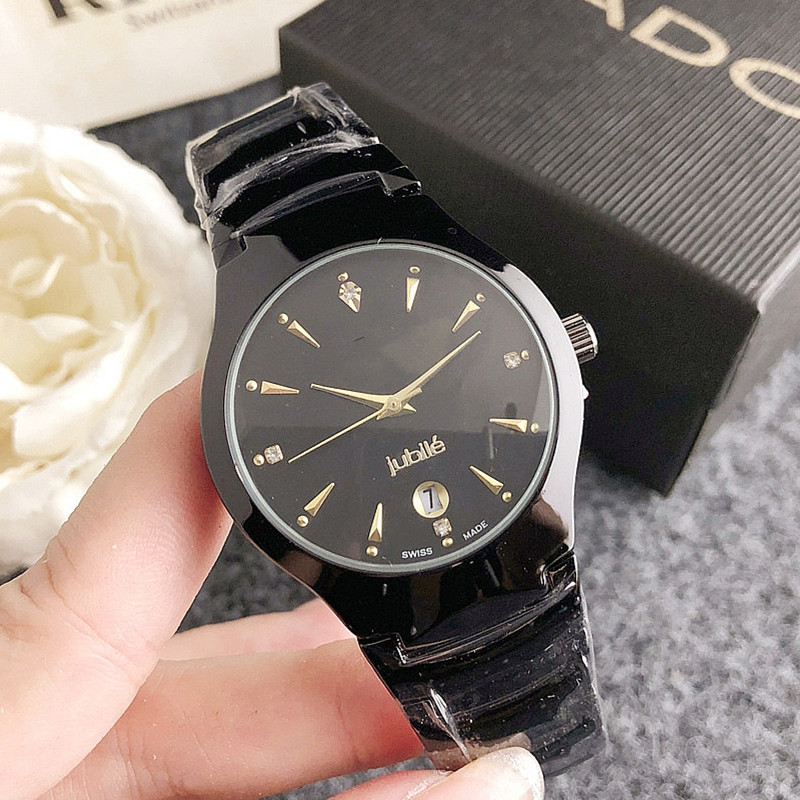 Watch for Female Students, Personalized Trendy Hong Kong Style Female Watch for Students with Calendar, High-Looking Quartz Watch Design, Round Watch