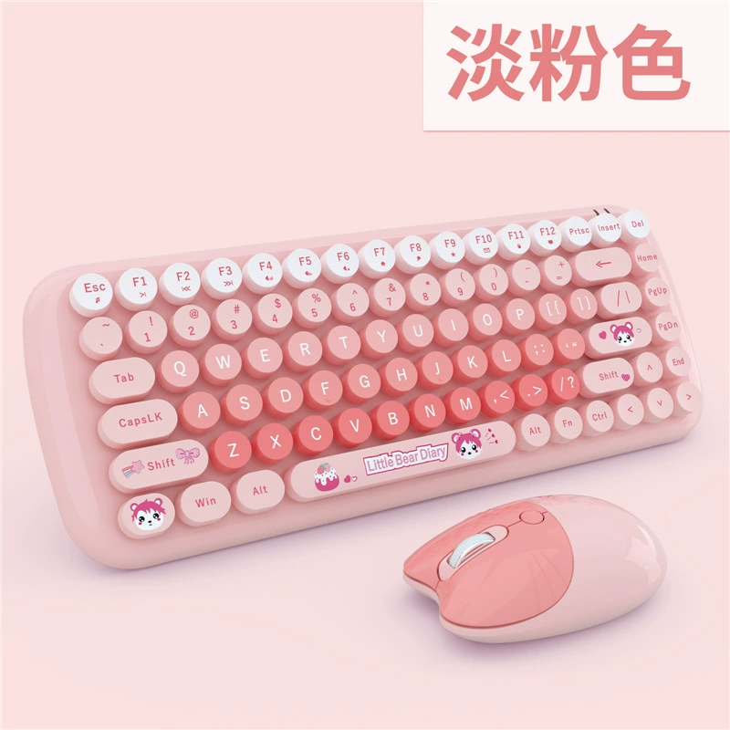 Small wireless minifigure for office, keyboard, mouse, set, 4G