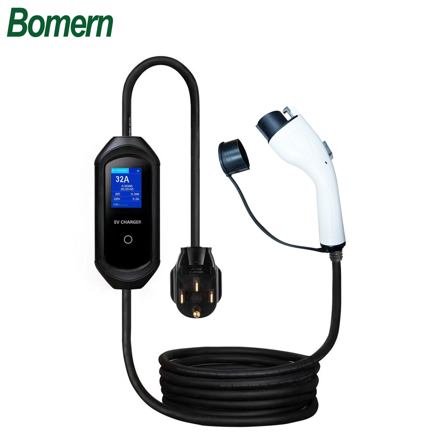 新能源汽车美标充电枪tpye1便携式随车充家用Nissan 16A 32A