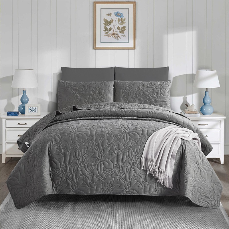 Cross-border Exclusive Skin-friendly Cover In Plain Brushed Fabric, Ultrasonic Single Bed Cover, Mattress Dustproof_voghion.com