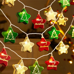 Christmas wishing ball LED Christmas tree decoration ball lamp star lamp five-pointed star ball Christmas decoration lantern