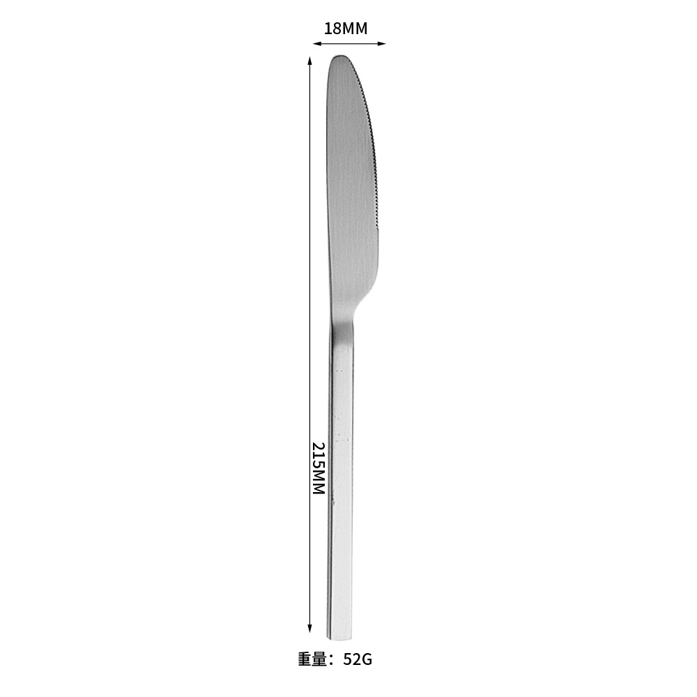 430 cuchillo de acero inoxidable cuchillo de arena cuchara hotel de lujo ligero oro engrosado set de platos set de cinco piezas