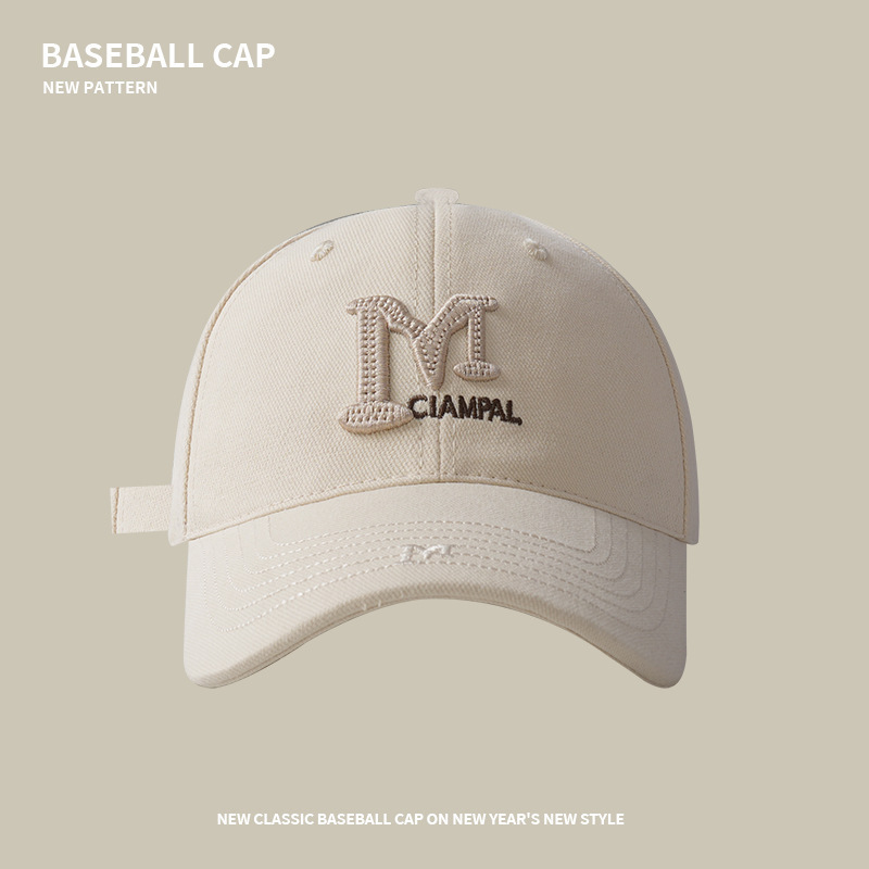 Gorra de Béisbol Estilo Coreano RAYA Primavera/Verano, Gorra de Visera Extra Profunda Unisex para Cabeza Grande, Otoño/Invierno