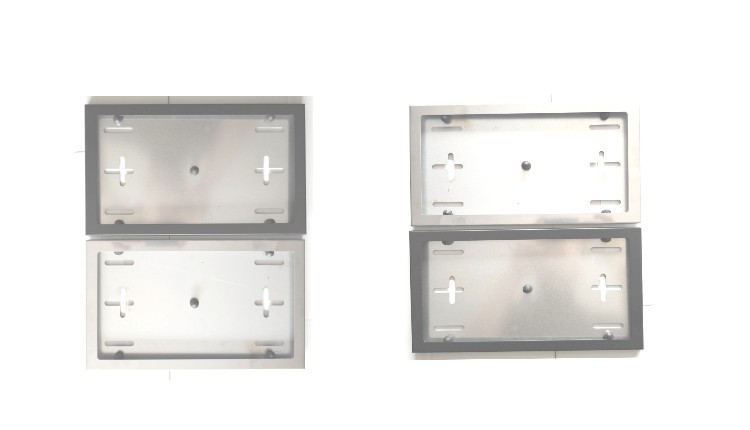 Foreign Trade European License Plate Frame Russian Ukrainian License Plate Frame Stainless Steel License Plate Frame License Plate Frame Wholesale Production